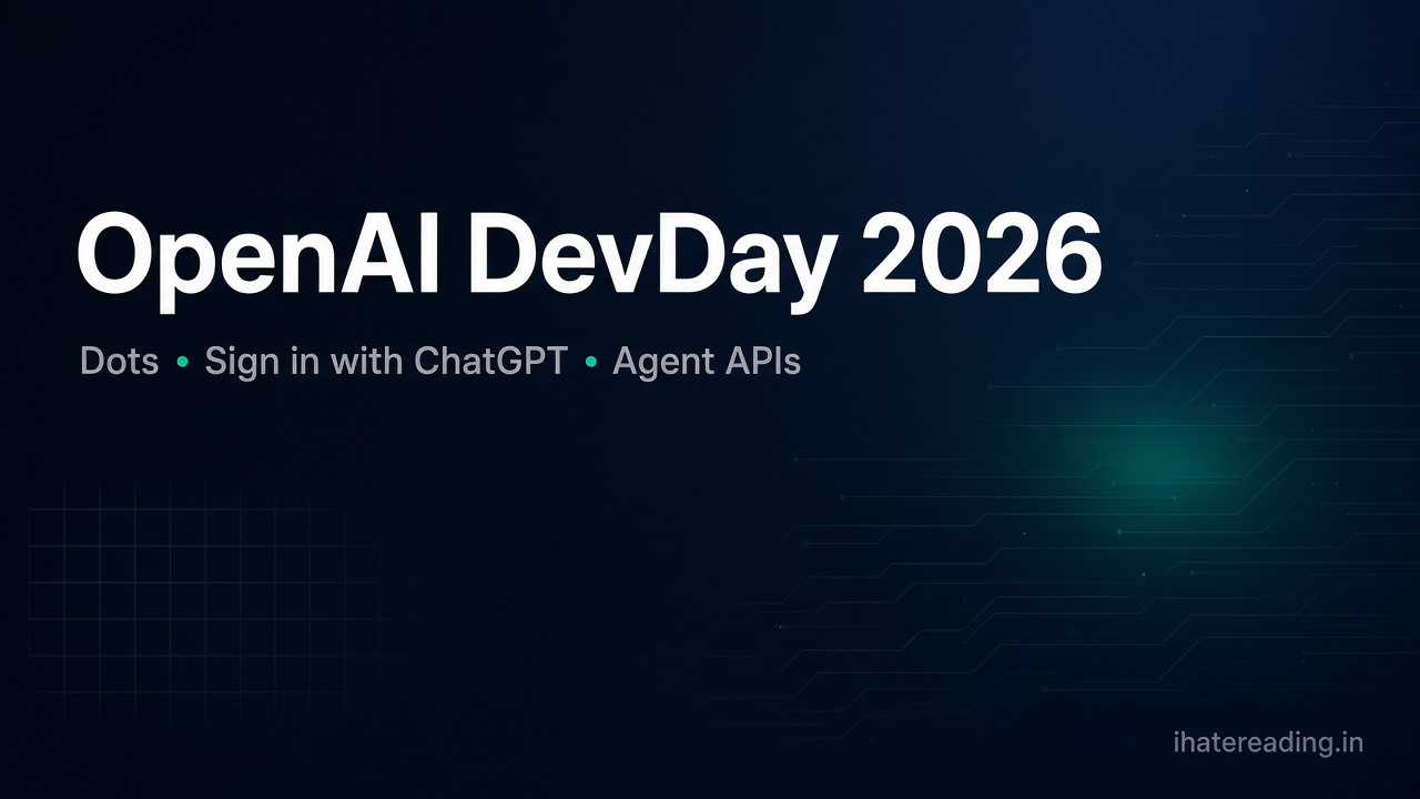 OpenAI DevDay 2026: What Actually Matters for Builders (Dots, Sign In, Agents) cover